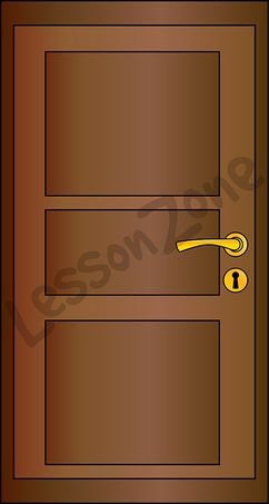 Door with keyhole