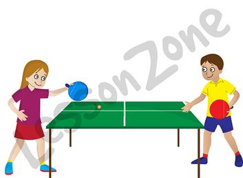 Table tennis players