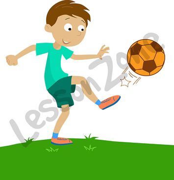 Child playing with ball