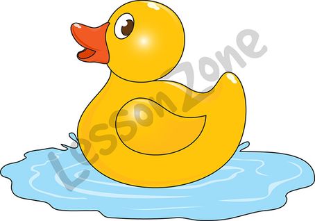 Rubber duck floating