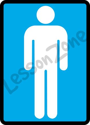 Men’s toilet sign