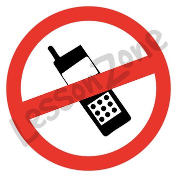 No cell phones sign