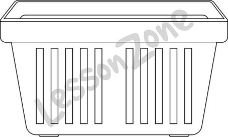 Plastic crate B&W