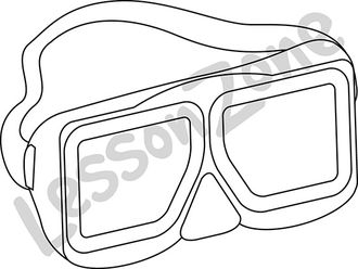 Safety goggles B&W
