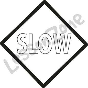 Slow sign B&W