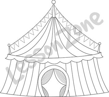 Circus tent B&W