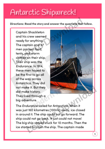 Antarctic Shipwreck! (Level 4)