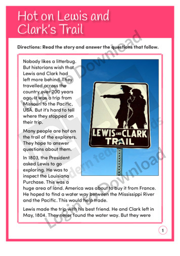 Hot on Lewis and Clark’s Trail (Level 5)