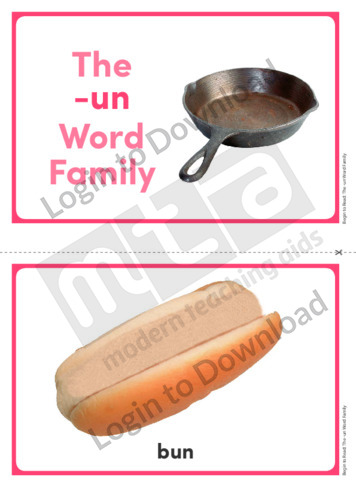 The -un Word Family