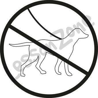 No dogs allowed B&W