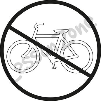 No bicycles allowed B&W