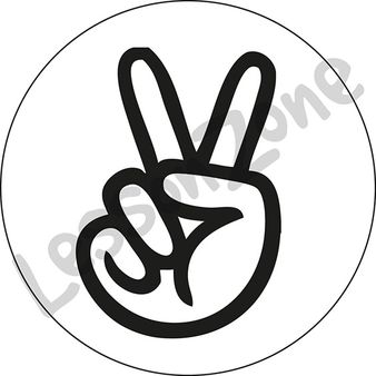 Peace symbol B&W
