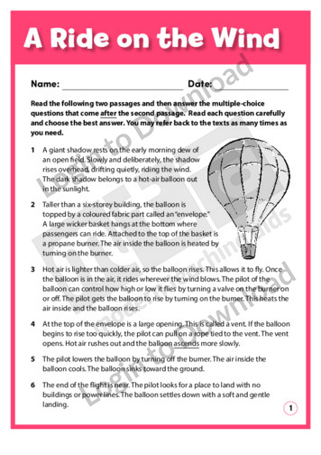 A Ride on the Wind / Diary of a Balloon Pilot
