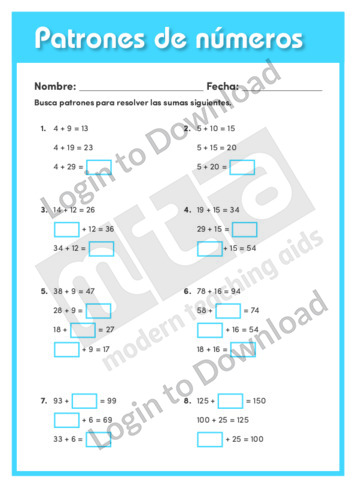 109196S03_PrácticadesumaPatronesdenúmeros01