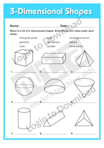 3-Dimensional Shapes