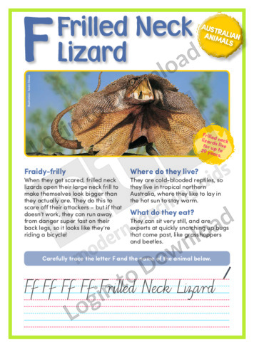 F: Frilled Neck Lizard