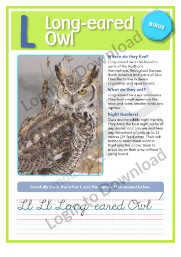 L: Long-eared Owl