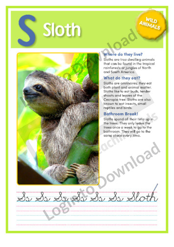 S: Sloth