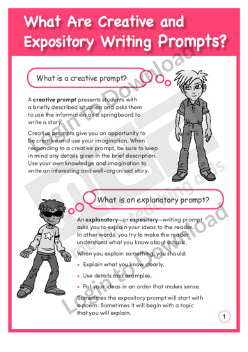 What Are Creative and Expository Writing Prompts? (Level 3)