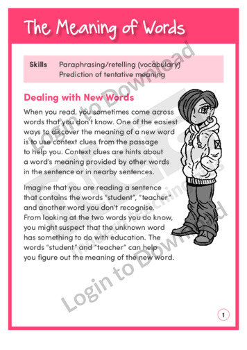 The Meaning of Words (Level 6)