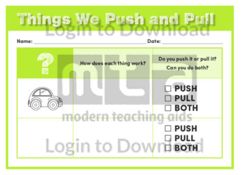 Things We Push and Pull