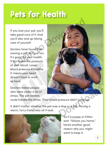 Pets for Health