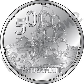 New Zealand, 50c coin