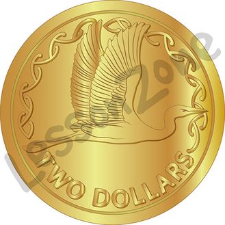 New Zealand, $2 coin
