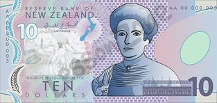 New Zealand, $10 note