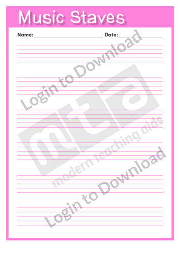 Music Staves Template