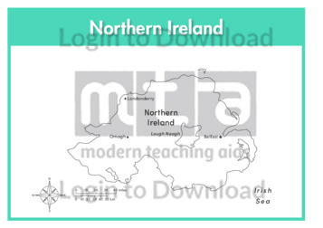 Northern Ireland (labelled outline)
