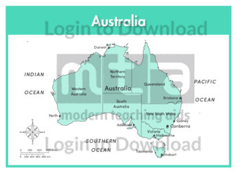 Australia (states labelled)