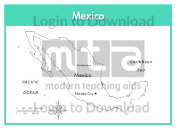 Mexico (labelled outline)