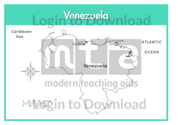 Venezuela (labelled outline)