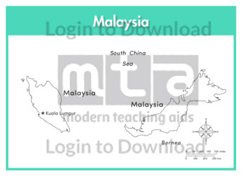 Malaysia (labelled outline)