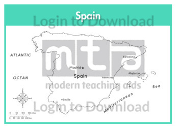 Spain (labelled outline)
