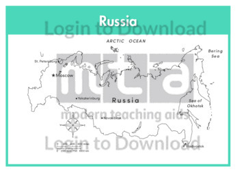 Russia (labelled outline)