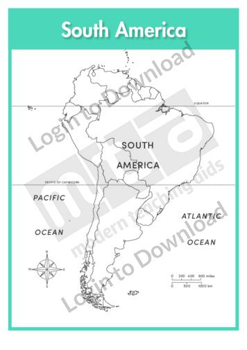 South America: Continent (labelled outline)