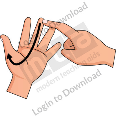 British Sign Language: J