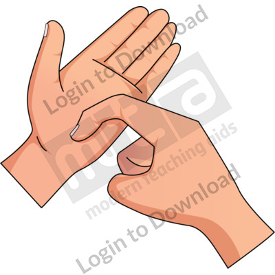 British Sign Language: R