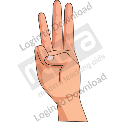 American Sign Language: W