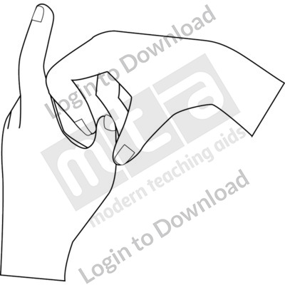 British Sign Language: K B&W