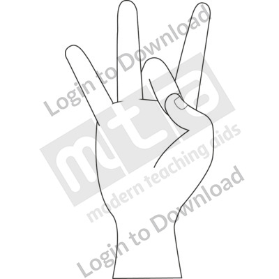 American Sign Language: 8 B&W