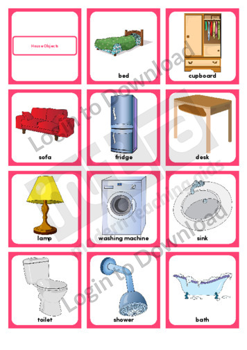 House Objects (Portrait 12/page)