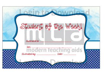 Student of the Week! 1