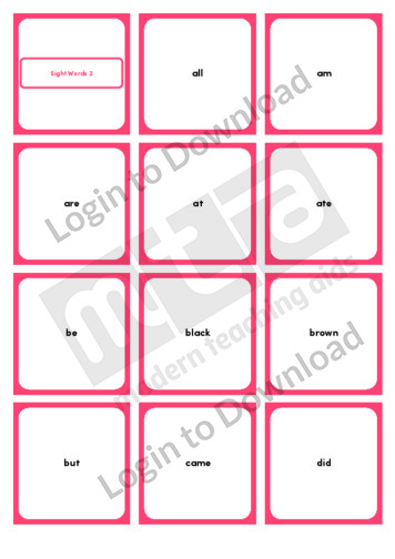 Sight Words 12 (12/page)