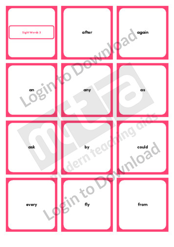 Sight Words 13 (12/page)
