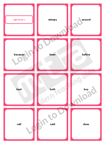 Sight Words 14 (12/page)