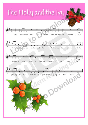 The Holly and the Ivy (sing-along)