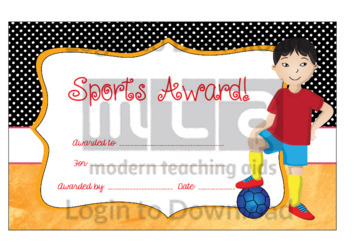 Sports Award! (Boy)